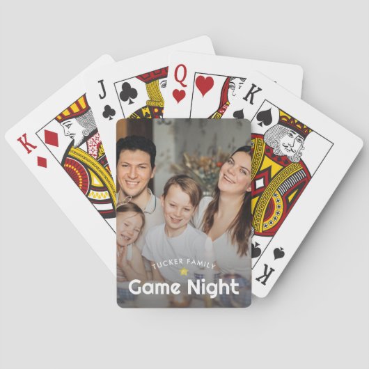Familiegame Night Gold Star-serie Foto Pokerkaarten (Achterkant)