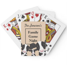 Familiegame Night Name Black White Koeien