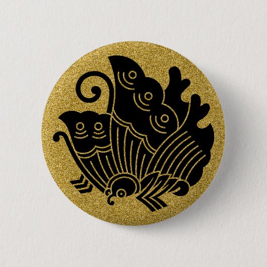 [Familiegangers] Swallowtail vlinder Ronde Button 5,7 Cm (Voorkant)