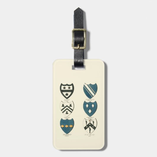 Familiegangers van diverse Engelse woningen Bagagelabel (Voorkant verticaal)