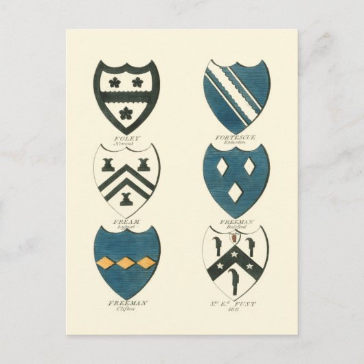 Familiegangers van diverse Engelse woningen Briefkaart (Voorkant)