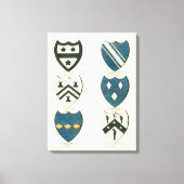 Familiegangers van diverse Engelse woningen Canvas Afdruk (Voorkant)