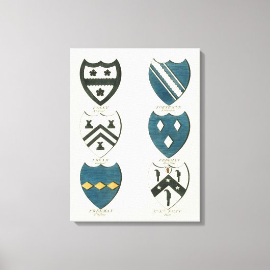 Familiegangers van diverse Engelse woningen Canvas Afdruk (Voorkant)