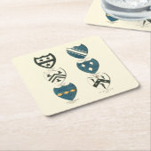 Familiegangers van diverse Engelse woningen Kartonnen Onderzetters (Schuin)