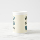 Familiegangers van diverse Engelse woningen Porselein Kop (Voorkant)