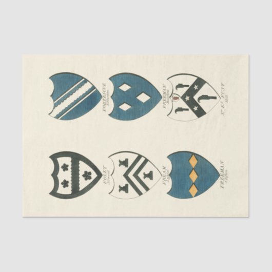 Familiegangers van diverse Engelse woningen Tissuepapier (Voorkant)