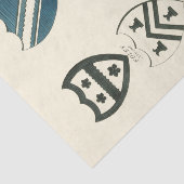 Familiegangers van diverse Engelse woningen Tissuepapier (Detail)