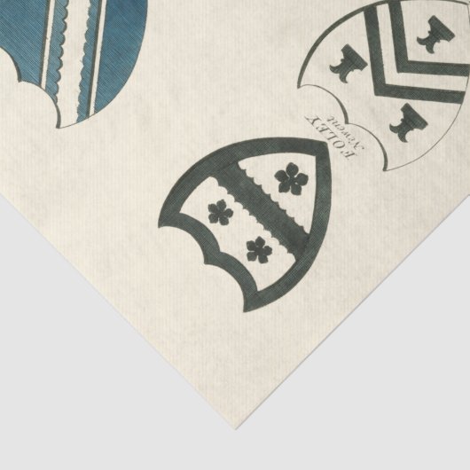 Familiegangers van diverse Engelse woningen Tissuepapier (Detail)