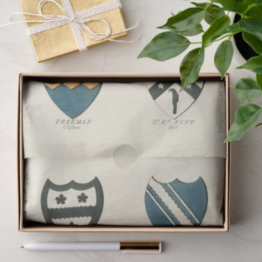 Familiegangers van diverse Engelse woningen Tissuepapier (Geschenk)