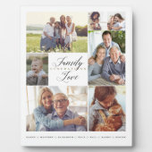 Familiegeneraties van Love Custom 7 Foto Collage Fotoplaat (Voorkant)