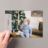 Familiegerichte kerstminimalistische esthetische f acryl uitnodigingen (Insitu (Draagbaar))