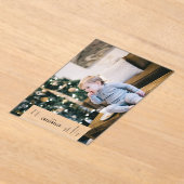 Familiegerichte kerstminimalistische esthetische f acryl uitnodigingen (Laagn)