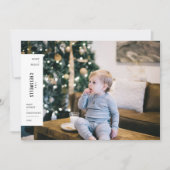 Familiegerichte kerstminimalistische esthetische f feestdagenkaart (Voorkant)