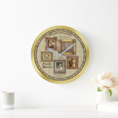 Familiegeschiedenis Antiek Fotoframes Gold Collage Grote Klok (Huis)