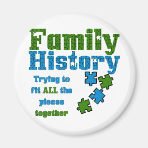 Familiegeschiedenis Puzzle Magneet