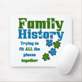 Familiegeschiedenis Puzzle Muismat (Met muis)