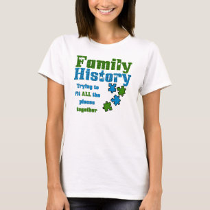 Familiegeschiedenis Puzzle T-shirt