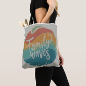 Familiegolven Canvas tas (Dichtbij)