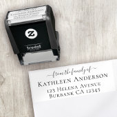 Familiegraf retouradres  zelfinktende stempel