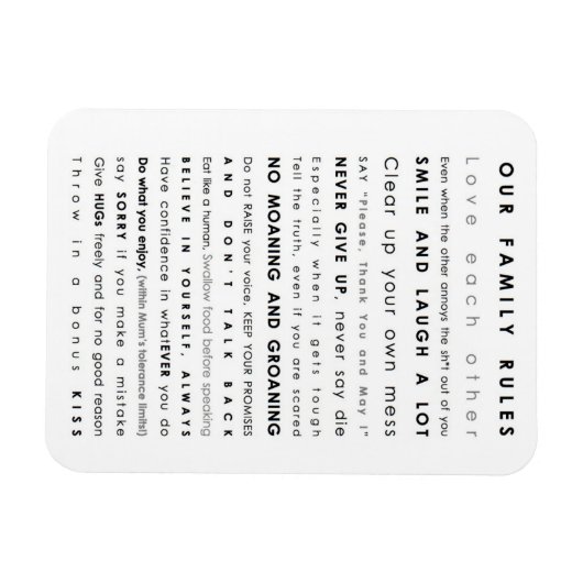 Familiegrenzen Magneet (Horizontaal)