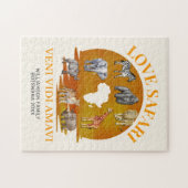 Familiegroep LOVE SAFARI Souvenir Legpuzzel (Horizontaal)