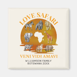 Familiegroep LOVE SAFARI Souvenir Magneet