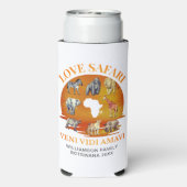 Familiegroep LOVE SAFARI Souvenir Seltzer Blikjeskoeler (Seltzer Achterkant)