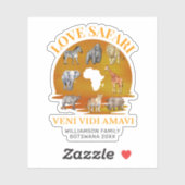 Familiegroep LOVE SAFARI Souvenir Sticker (Vel)