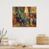 Familiegroep - William Glackens Fine Art Poster (Keuken)