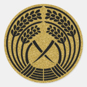 [Familiegroepen] Hugging rijstjaar Ronde Sticker (Voorkant)