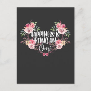 Familiegroommoeder geluk Omi Grandma Flower Briefkaart