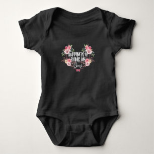 Familiegroommoeder geluk Omi Grandma Flower Romper
