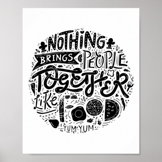 Familiegrootte, voedselprijzen, wandstilte poster (Voorkant)