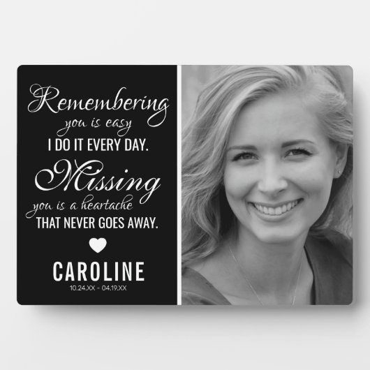 Familieherdenking | Fotoherinnering Fotoplaat (voorkant)