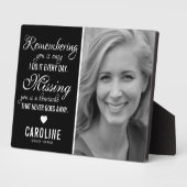 Familieherdenking | Fotoherinnering Fotoplaat (Zijkant)