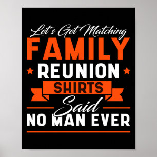 Familiehereniging grappige performance poster