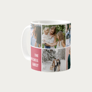 Familieherinneringen Eenvoudige fotocollage Koffiemok