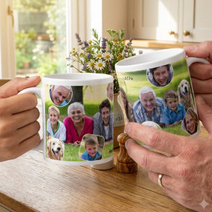 Familieherinneringen Foto Collage Kerstcadeau Grote Koffiekop
