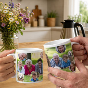 Familieherinneringen Foto Collage Kerstcadeau Grote Koffiekop