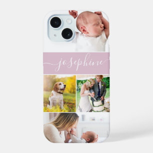 Familieherinneringen gepersonaliseerde naam Script iPhone 15 Case