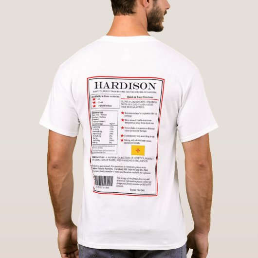 Familieherkenning T-shirt (Achterkant)