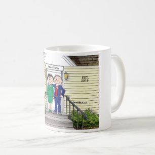 Familiehuis, echtpaar koffiemok