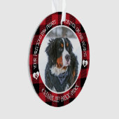 Familiehuisdier Foto Herdenking  Ornament (voorkant)