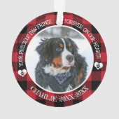 Familiehuisdier Foto Herdenking  Ornament (achterkant)