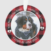 Familiehuisdier Foto Herdenking  Ornament (voorkant)