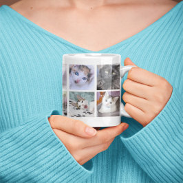 Familiehuisdier Fotocollage Grote Koffiekop