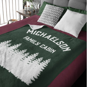 Familiehuisje Fleece Deken