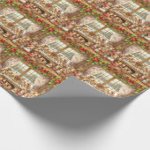 Familiehuizen met Kerstmis Cadeaupapier (Hoek)