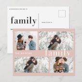 familiekerk moderne multi-foto feestdagenkaart (Voorkant / Achterkant)