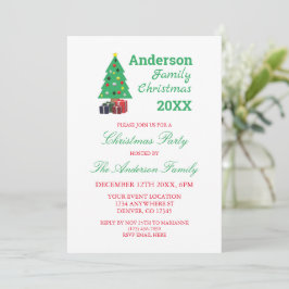 Familiekerstfeest Kaart